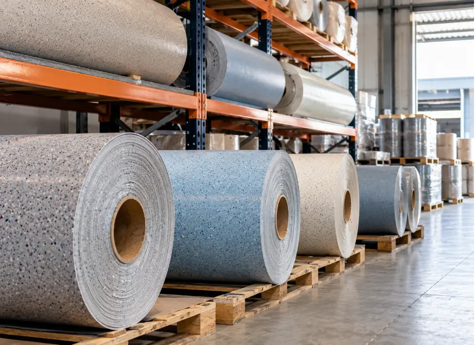 Stok roll vinyl lantai hospital tebal siap kirim proyek faskes